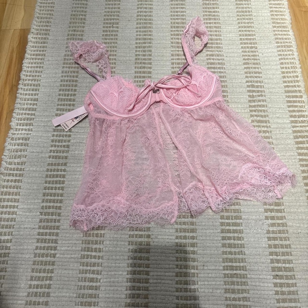 Victoria's Secret Pink Lace Babydoll